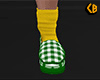 Green Slippers Plaid (M)