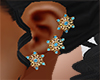 Alabama 3 star earrings