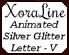 (XL)Silver Glitter - V