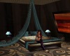 blue canopy drape 