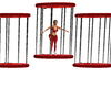 red dance cages