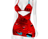 Kiss Red Short Dress
