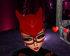 red cat woman mask