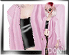|D| pink long cardigan