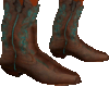 Teal Stampede Boot