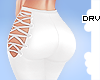 ! L - White Tie Leggings