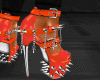 Red Spike Shoes