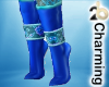 colorful blue boots