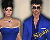 BLUE SUIT OUTFITS COUPLE