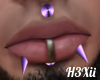 Purple Lip Spikes