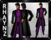 Violet/Blk Tuxedo Jacket