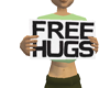 (t)free hugs sign