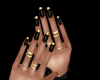 (KUK)nails black&gold