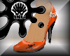 [LI] orange chain heels