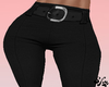 Black trousers belt