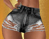 Sexy Ripped Black Shorts