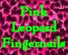 Hot Pink Leopard Nails