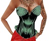 Leather Corset Green