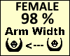 Arm Scaler 98% Female