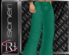 Flare pants green