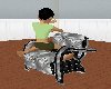 [KK]Blk/Silver LoveChair