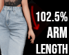 Arm Length Scaler 102.5%