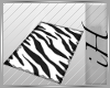 (H) Zebra Rug