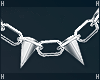 !! Spiked Chain White