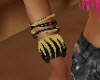 black & gold bracelets