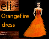 eli~ OrangeFire Dress