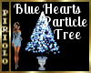 Blue Heart Particle Tree