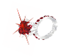 Blood Red Diamond Ring