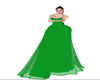 green long sexy gown
