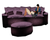 purple snuggle couch