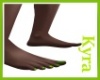 Bare Feet +Nails Green/b
