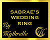 SABRAE'S WEDDING RING