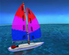 Red/Blue Sail Boat