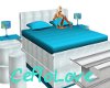 bed pose silver turquois