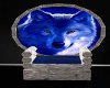 Marble Blue Wolf throne