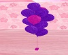 pink and purple balloons