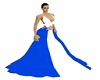 BLUE/WHITE GOWN