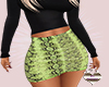 Grn Snakeskin Skirt   RL