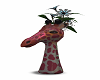 pinkish giraffe planter