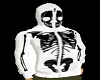 Black/White Skull Hood-F