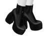 School Girl Boots Black