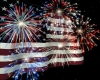 firework & american flag