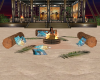 beach campfire