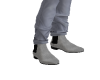 Grey suede Kick boots