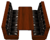 Wood Leather DiningBooth