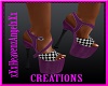 Purple Checkers Shoes